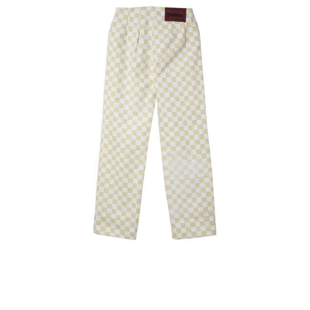 KOKOMO PANTS CHECK CREAM By Holiday *NEW WITH TAG*
